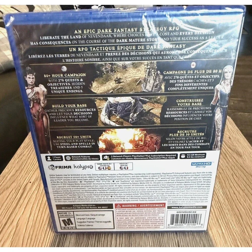 Disciples Liberation Deluxe Edition PS5 Sony PlayStation 5 New Sealed Game